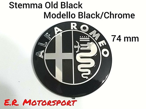 Black chrome stemma alfa romeo - black,