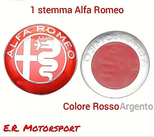 Stemma alfa romeo diam mm - stemma, 74
