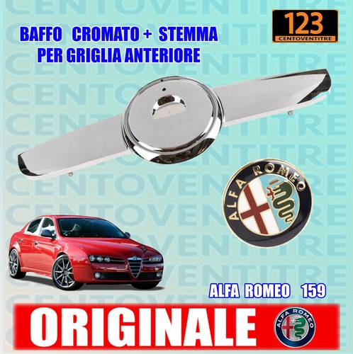 Baffo cromato stemma fregio - cromato,